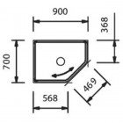Душевая кабина INR Basic Nevada 70x90 L