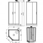 Душевая кабина INR Linc Fortuna 90