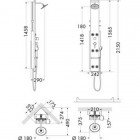 Душевая панель Hansgrohe Pharo Lift 2 26870000