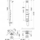 Душевая панель Hansgrohe Pharo Lift 2 26871000