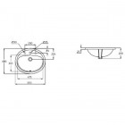 Раковина Ideal Standard Ecco R411201 встраиваемая
