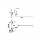 Смеситель Frap Lux Burmst-satin G2205-5