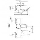 Смеситель Frap Lux Dolley G3006