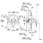 Смеситель для душа встраиваемый Grohe Euroeco 32742000