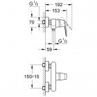 Смеситель для душа Grohe Eurosmart Cosmopolitan 32837000