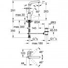 Смеситель для раковины Grohe Eurodisc Cosmopolitan 23054002