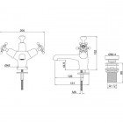 Смеситель для умывальника Burlington Birkenhead BI6
