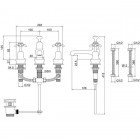 Смеситель для умывальника Burlington Anglesey Regent ANR12