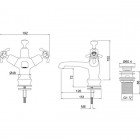 Смеситель для умывальника Burlington Anglesey Regent ANR6