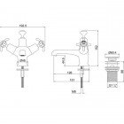 Смеситель для умывальника Burlington Anglesey AN6