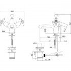 Смеситель для умывальника Burlington Anglesey AN4