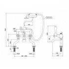 Смеситель для ванны Burlington Claremont CL15