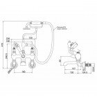 Смеситель Burlington Kensington Regent KER21