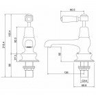 Смеситель для ванны Burlington Kensington Regent KER3