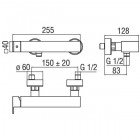 Смеситель для душа Nobili Ray RY00130CR
