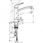 Смеситель для кухни Hansgrohe Logis 71834000