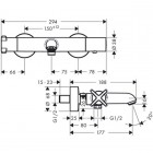 Смеситель для ванны Hansgrohe Axor Citterio E 36140000