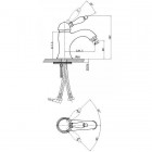 Смеситель для раковины Aksy Bagno Biti 302 Chrome