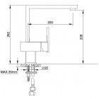 Смеситель для мойки Elghansa Kubus 56B9741
