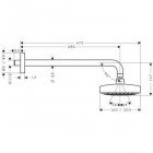 Верхний душ Hansgrohe Raindance Select E300 2jet 27385400