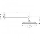 Верхний душ Hansgrohe Raindance Classic 240 Air 27424000