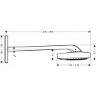 Верхний душ Hansgrohe Raindance Select E300 3jet 26468000
