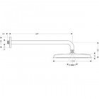 Верхний душ Hansgrohe Raindance Classic 300 Air 27430000