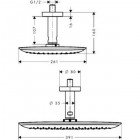 Верхний душ Hansgrohe PuraVida 27390400
