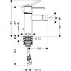 Смеситель для биде Hansgrohe Axor Uno2 38210000