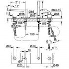 Смеситель для ванны Grohe Eurodisc Cosmopolitan 19574002