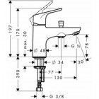 Смеситель для ванны Hansgrohe Focus E2 Monotrou 31930000
