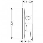 Смеситель Hansgrohe Metris 31484000