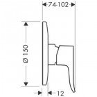 Смеситель Hansgrohe Metris 31686000