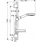 Душевая программа Hansgrohe Raindance S100 AIR 3jet 27880000