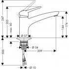 Смеситель для мойки Hansgrohe Metropol 14830000