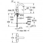 Смеситель для умывальника Grohe Aria 21090000