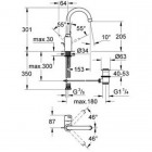 Смеситель для умывальника Grohe Concetto 32629001