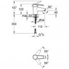 Смеситель для умывальника Grohe Eurostyle Cosmopolitan 32468002