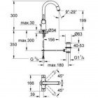 Смеситель для умывальника Grohe Grandera 21107000