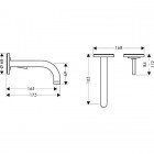 Смеситель для умывальника Hansgrohe Axor Uno 38113000