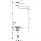 Смеситель для умывальника Hansgrohe Axor Uno2 38025000