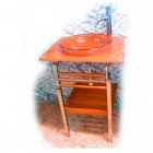 Стеклянная раковина Ledem L105