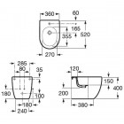 Биде Roca Meridian Compact напольное 357247000