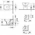 Унитаз приставной Duravit D-Code 21150900002