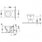 Унитаз Duravit Starck 3 0124090000 приставной