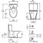 Унитаз Jacob Delafon Presquile 19077+E1425+E70016