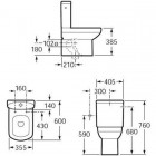 Унитаз Roca Dama Senso Compacto 342518000 + бачок 341518000