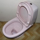 Цветной унитаз Style розовый
