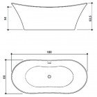 Ванна акриловая Jacuzzi Infinito