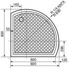Акриловый поддон Dolphin 80x90x10